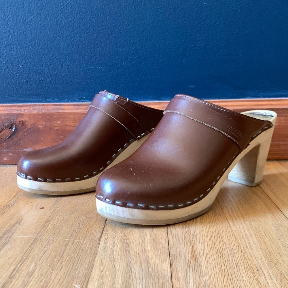 Maguba of Sweden heeled clogs size 39